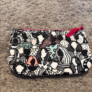 Stylish Black and White Cosmetic Bag
